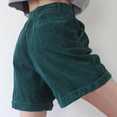 Vintage Lässige Cord Shorts Hose